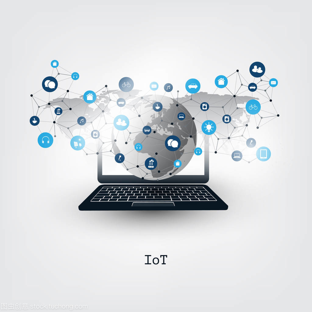 物联网、云计算与图标-数字网络连接技术 互联网时代的设计概念